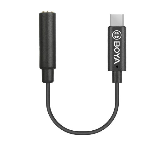 Boya 3.5mm Female Trs To Male Type-C Adapter