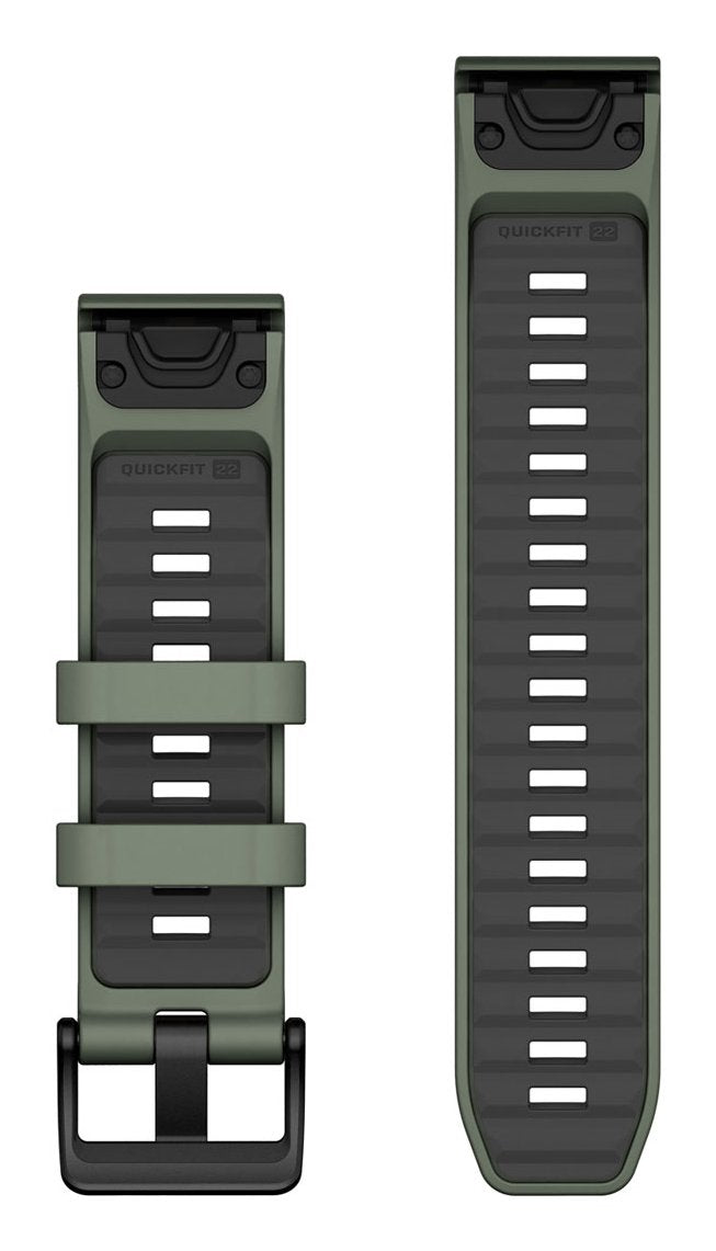 Garmin Ersatzarmband Quickfit 22mm Silikon Weidengrn Graphit