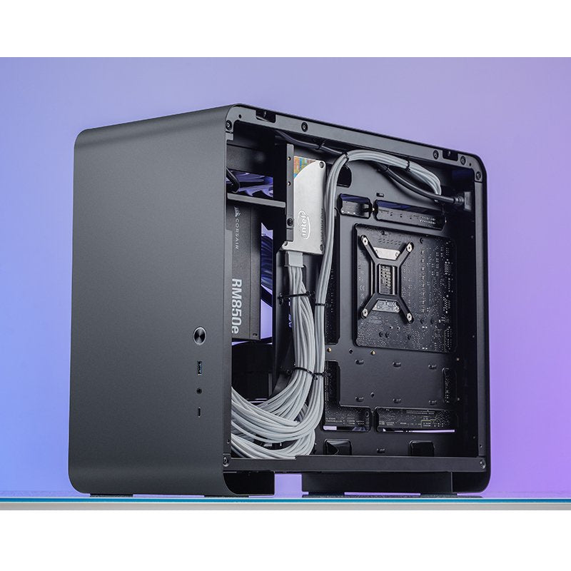 Jonsbo U4 Mini Micro-Atx-Carcasa, Tempered Glass - Negro