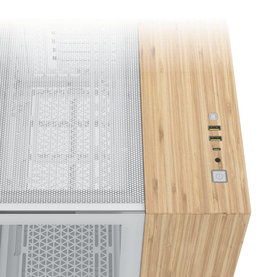 EAN 0840006688907 - Corsair CC-9011288-WW carcasa de ordenador Midi Tower Bamboo, Blanco imagen 2