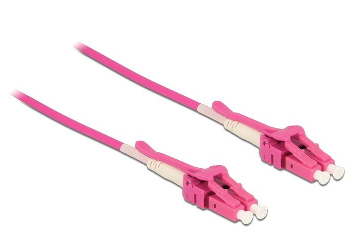Delock Cable De Fibra Óptica Lc Lc Multimodo Om4 Uniboot 1 M