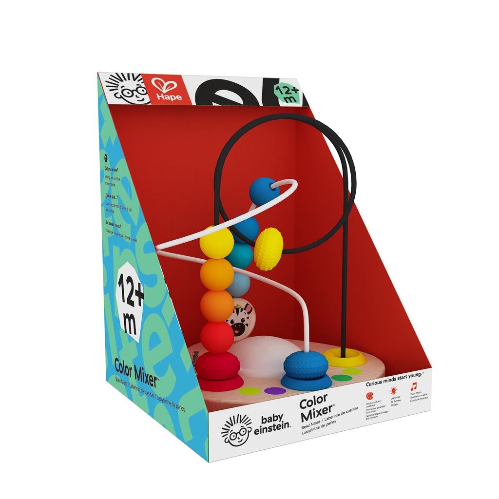Hape Bucle De Habilidades Motoras De Mezcla De Colores, Juguete De Habilidades Motoras E11648h48