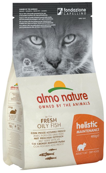 Almo Nature Holistic Adult Con Pescado Azul - Alimento Seco Para Gatos - 2 Kg
