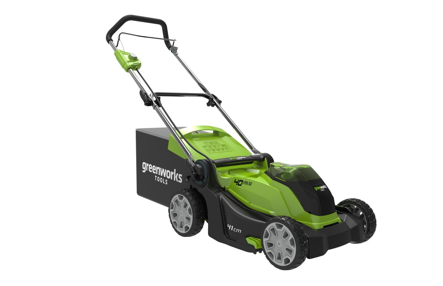Greenworks Cortacésped Eléctrico G40lm41k4 - 40 V - 41 Cm - 1 Batería 4 Ah + 1 Cargador - Verde