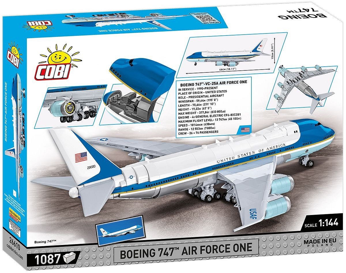 EAN 5902251266103 - COBI Boeing 747 Air Force One imagen 11