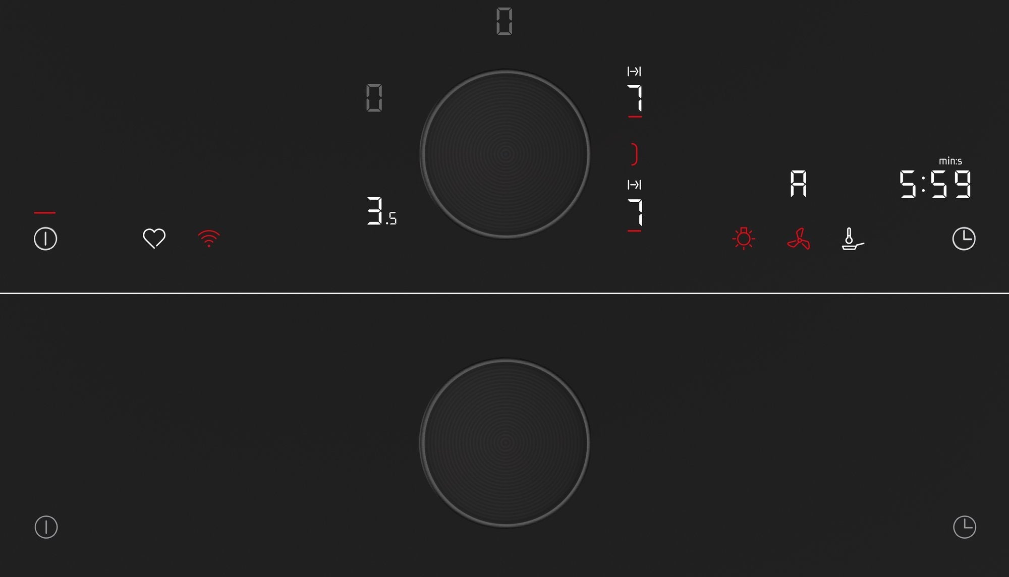 Neff T68ptv4l0 N 90, Placa Autosuficiente Negra, 80 Cm T68ptv4l0