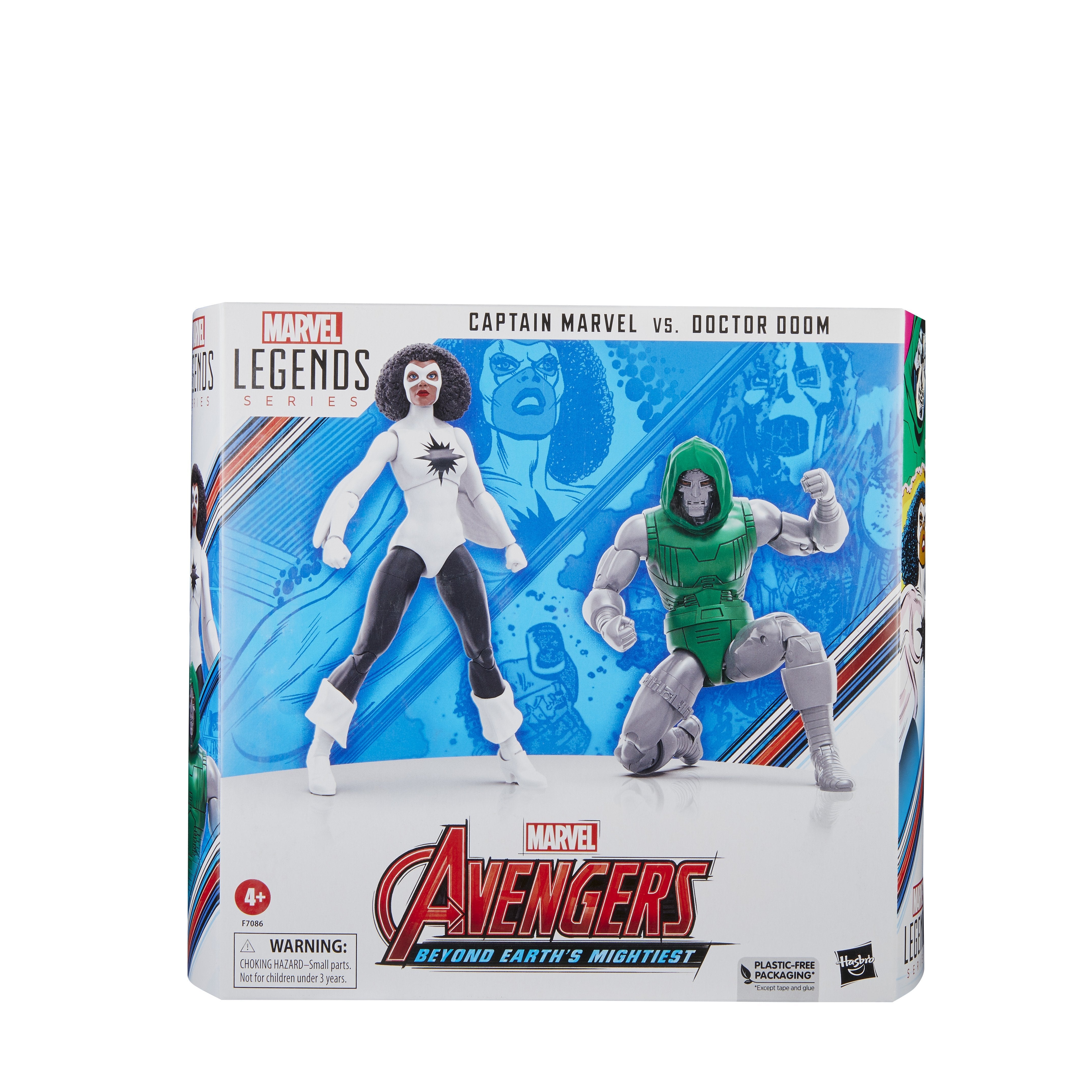 Figura Captain Marvel Vs Doctor Doom Beyond Earths Mightiest Los Vegadores Avengers Marvel 15cm