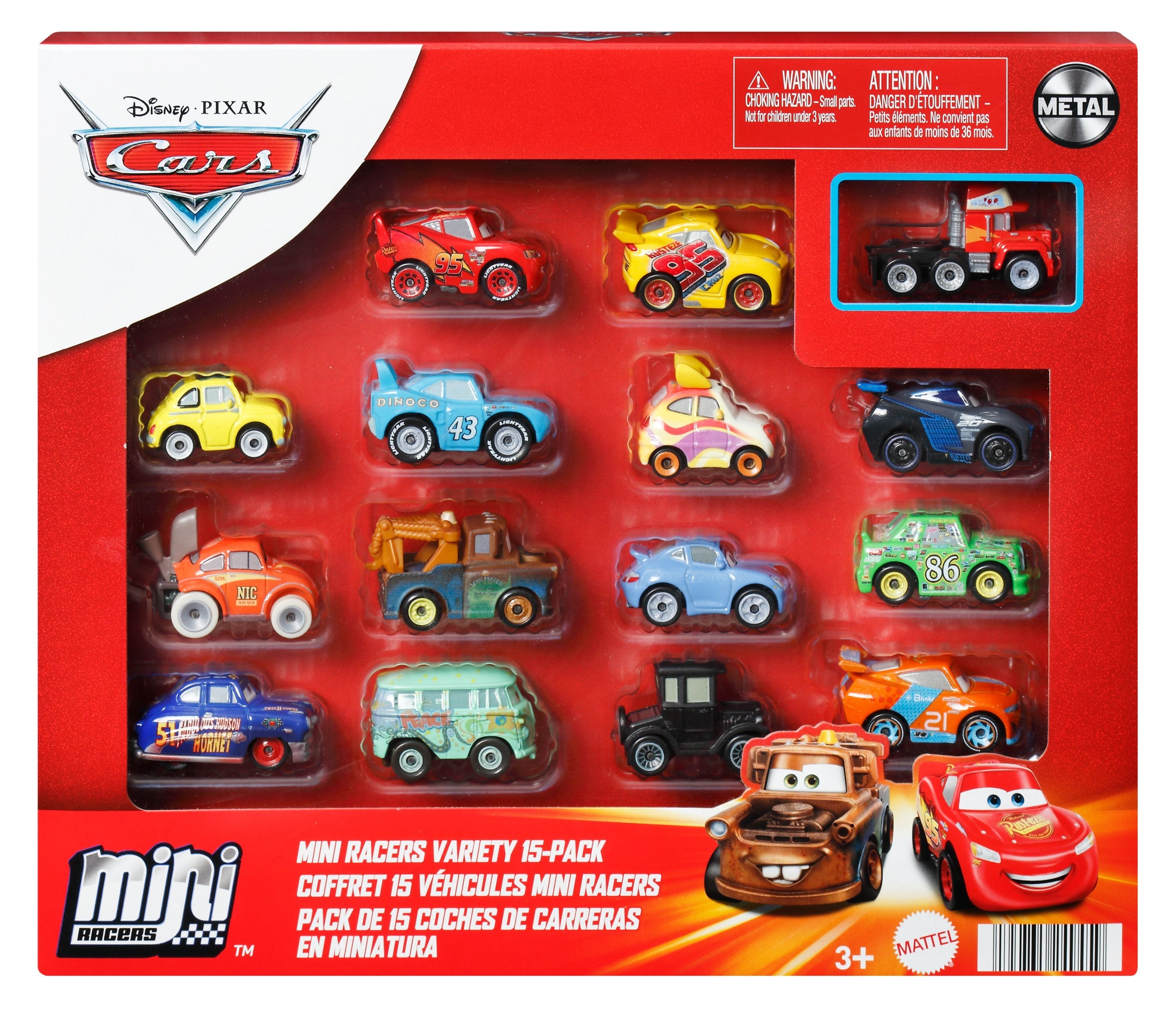 Cars Mikroauta 15-Pak Malych Samochodów