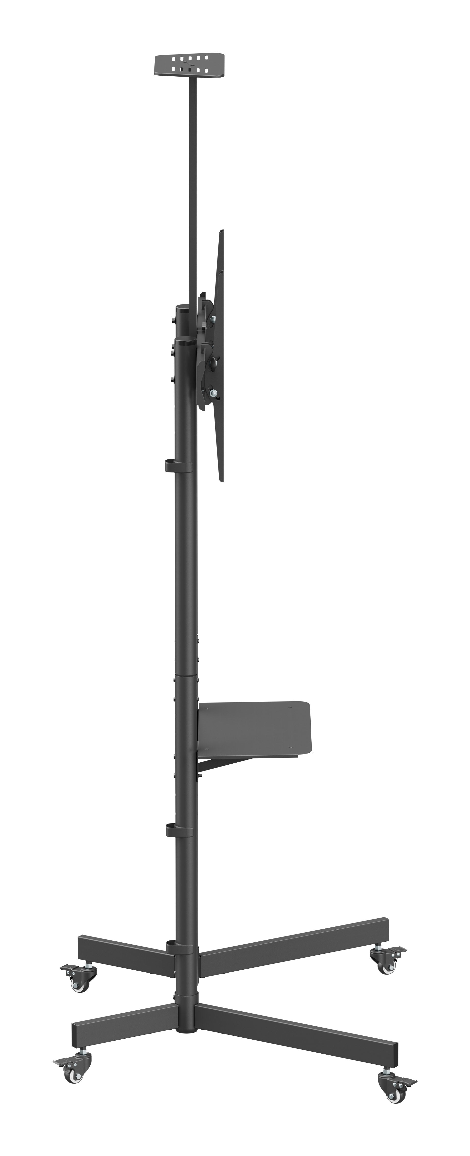 Ewent Soporte De Suelo Con Ruedas Para Pantallas 37"-70" - Bloqueo De Ruedas - Bandejas - Peso Max 50kg - Vesa