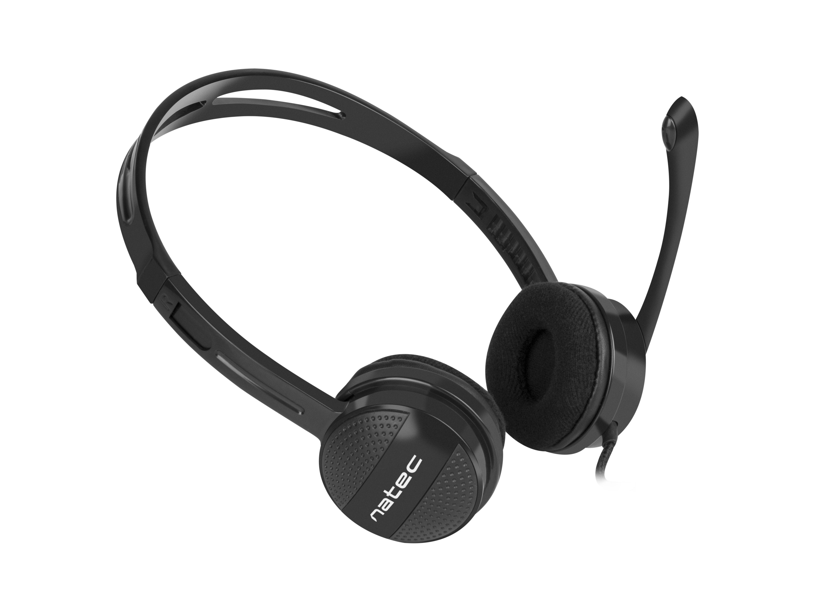 Auriculares Natec Canary Go Con Microfono Negro
