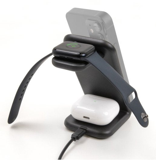 Wireless Charger 3 In 1 Mit 2 Ladespulen 5 W 5 W 15 W