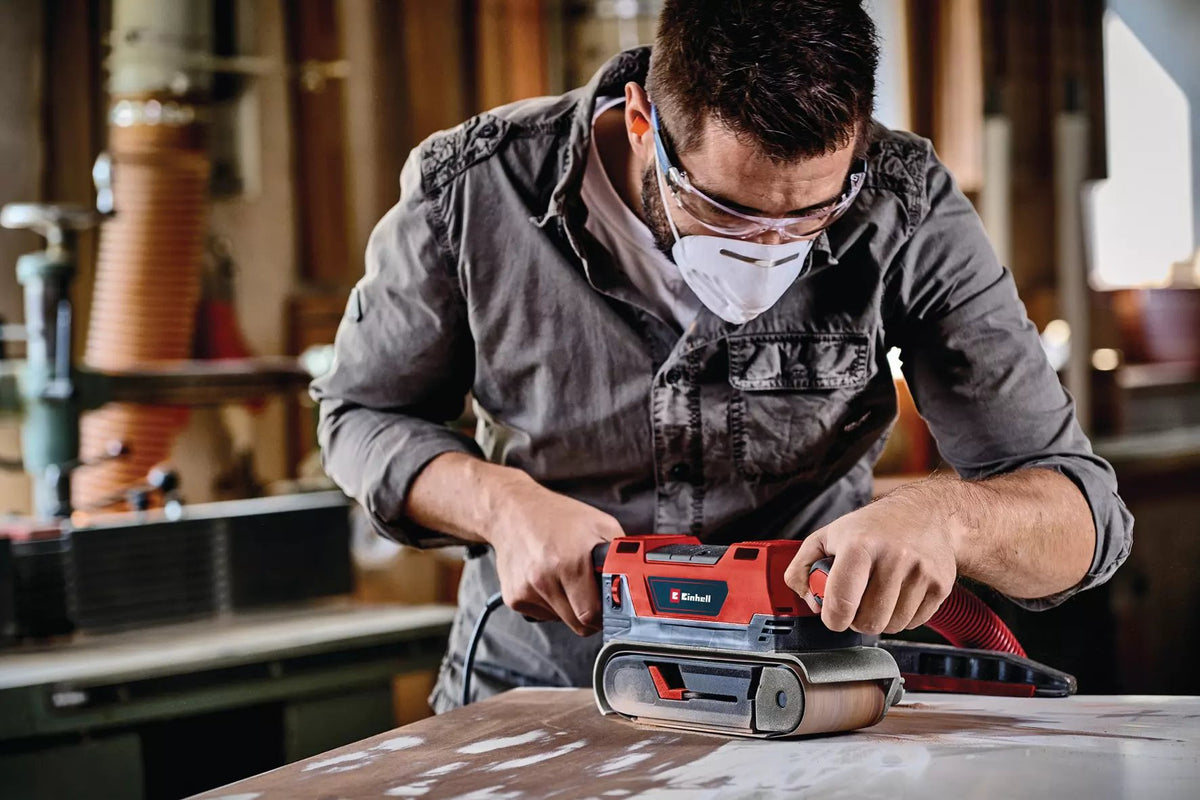 EAN 4006825668407 - Einhell TE-BS 850 E Lijadora de banda 400 RPM Gris, Rojo 850 W imagen 3