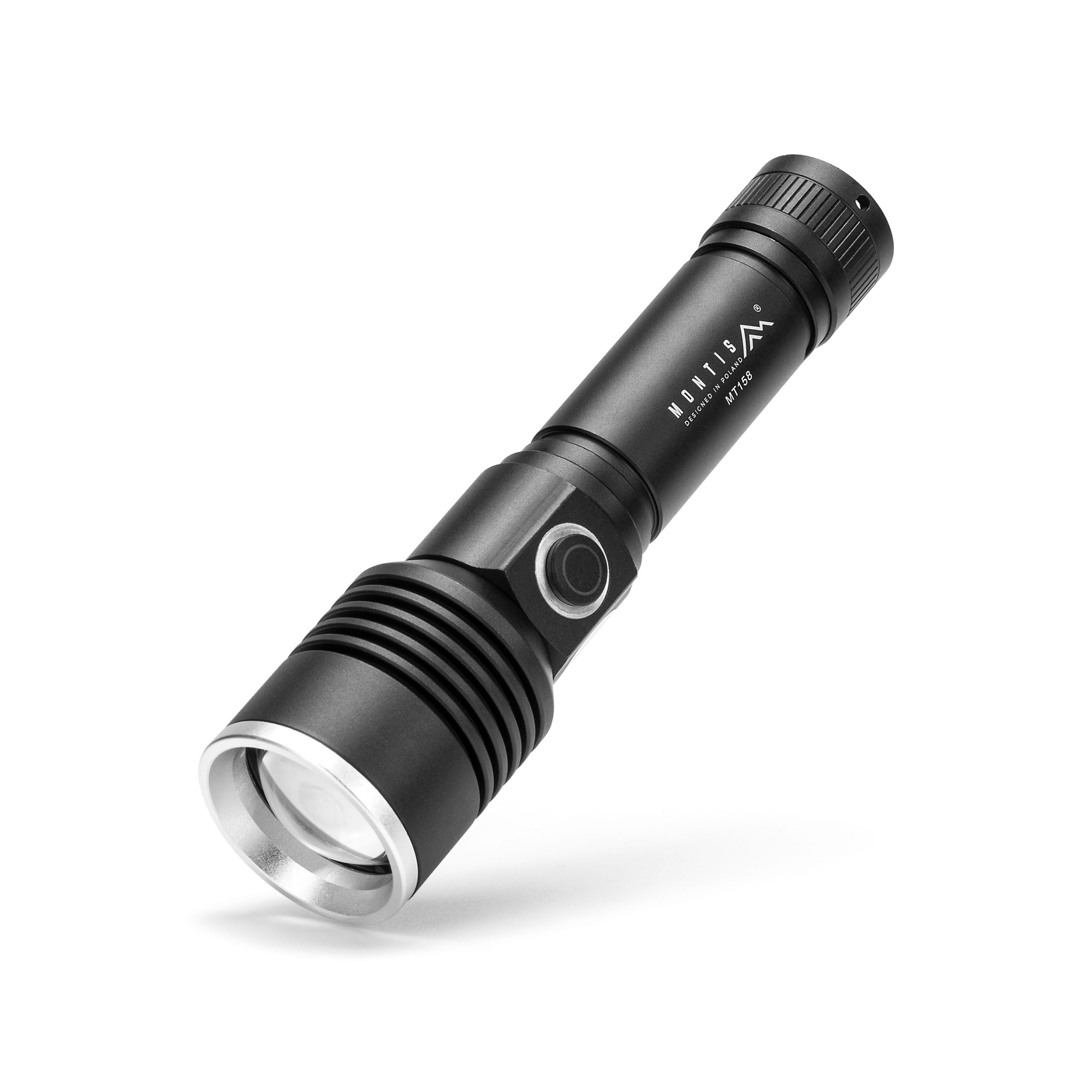 EAN 5901811409684 - Montis Taktyczna ręczna latarka akumulatorowa LED MT158 Negro Linterna de mano imagen 1