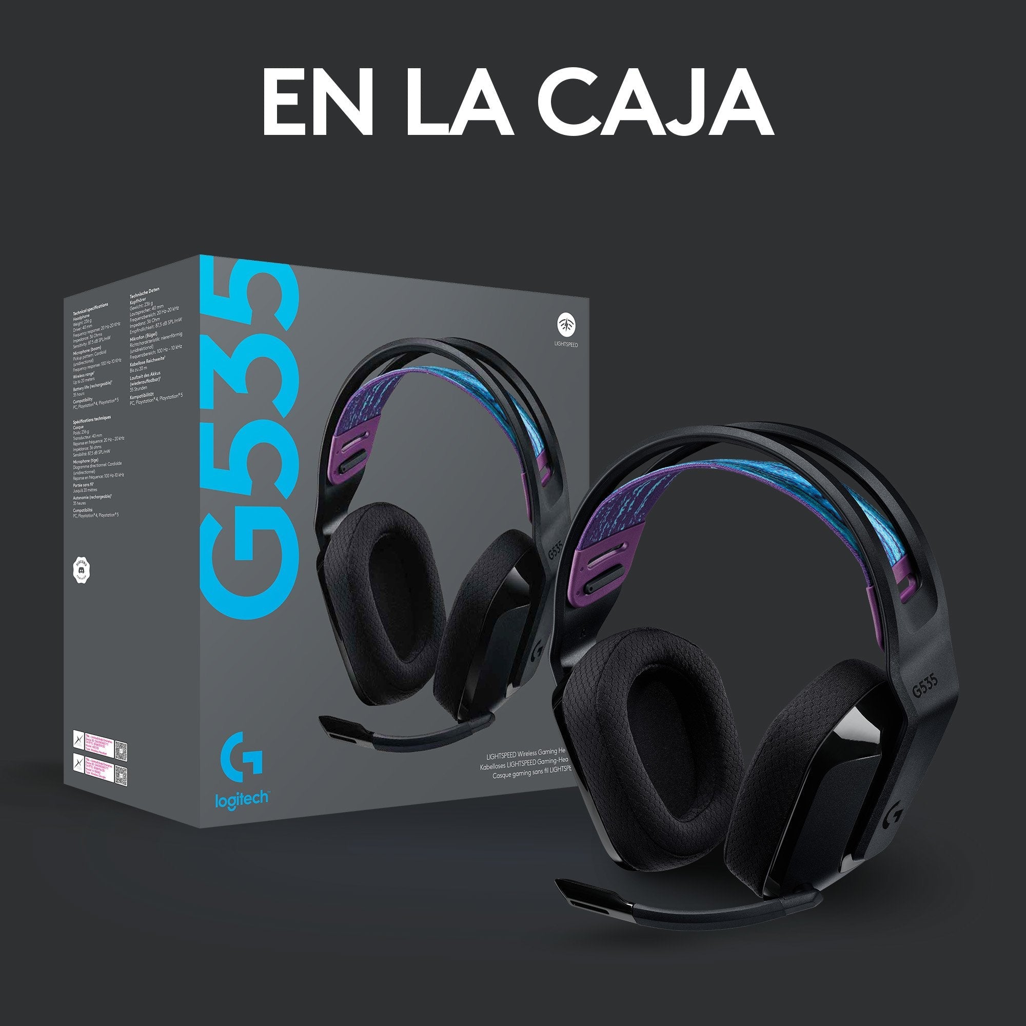 EAN 5099206094772 - Logitech G 981-000972 auricular y casco Auriculares Inalámbrico Diadema Juego Negro imagen 13