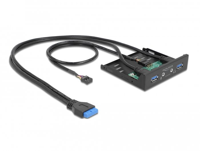 Delock Panel Frontal De 3.5" Usb 3.2 Gen 1 2 X Usb Tipo-A + Hd-Audio