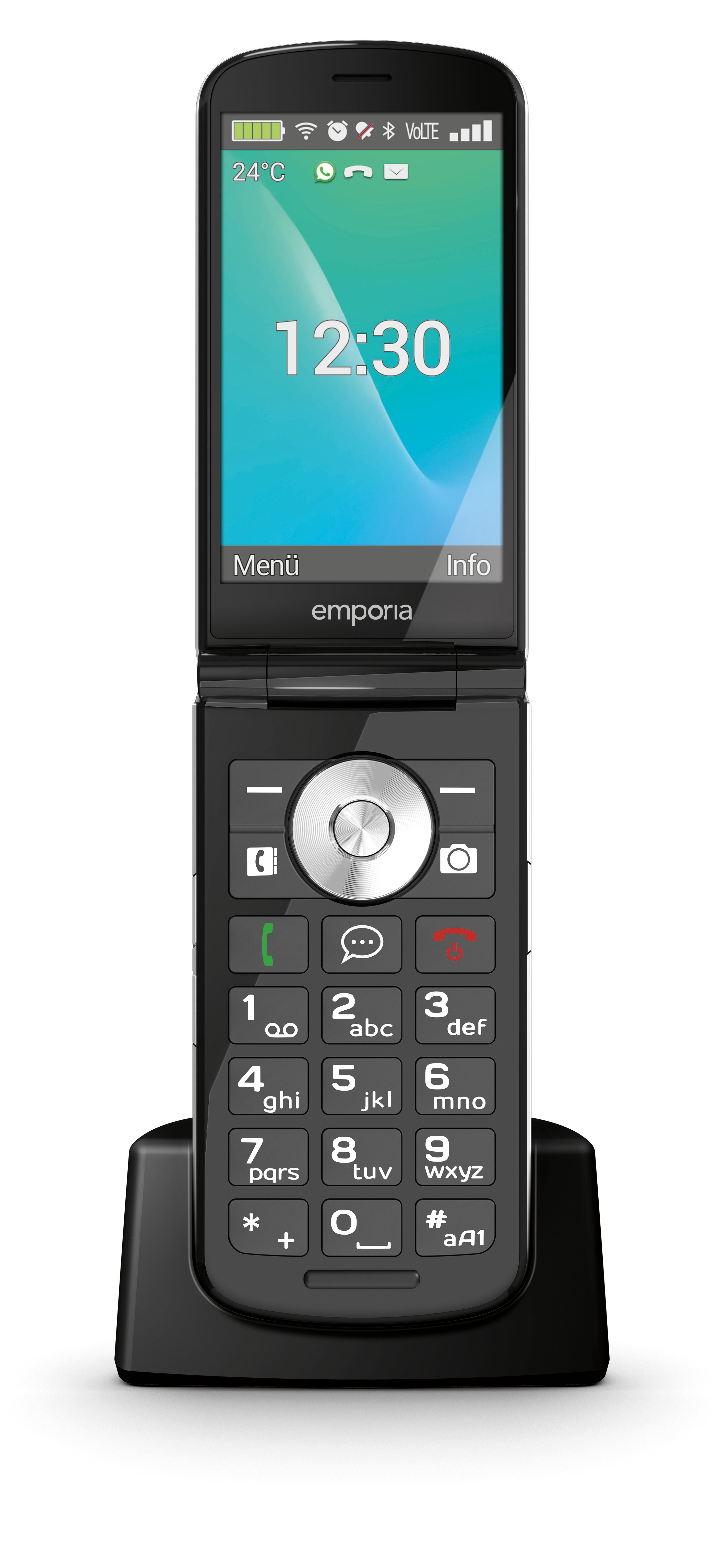 EAN 9005613168780 - Emporia emporiaTOUCHsmart.3 8,81 cm (3.47") 150 g Negro Teléfono para personas mayores imagen 24