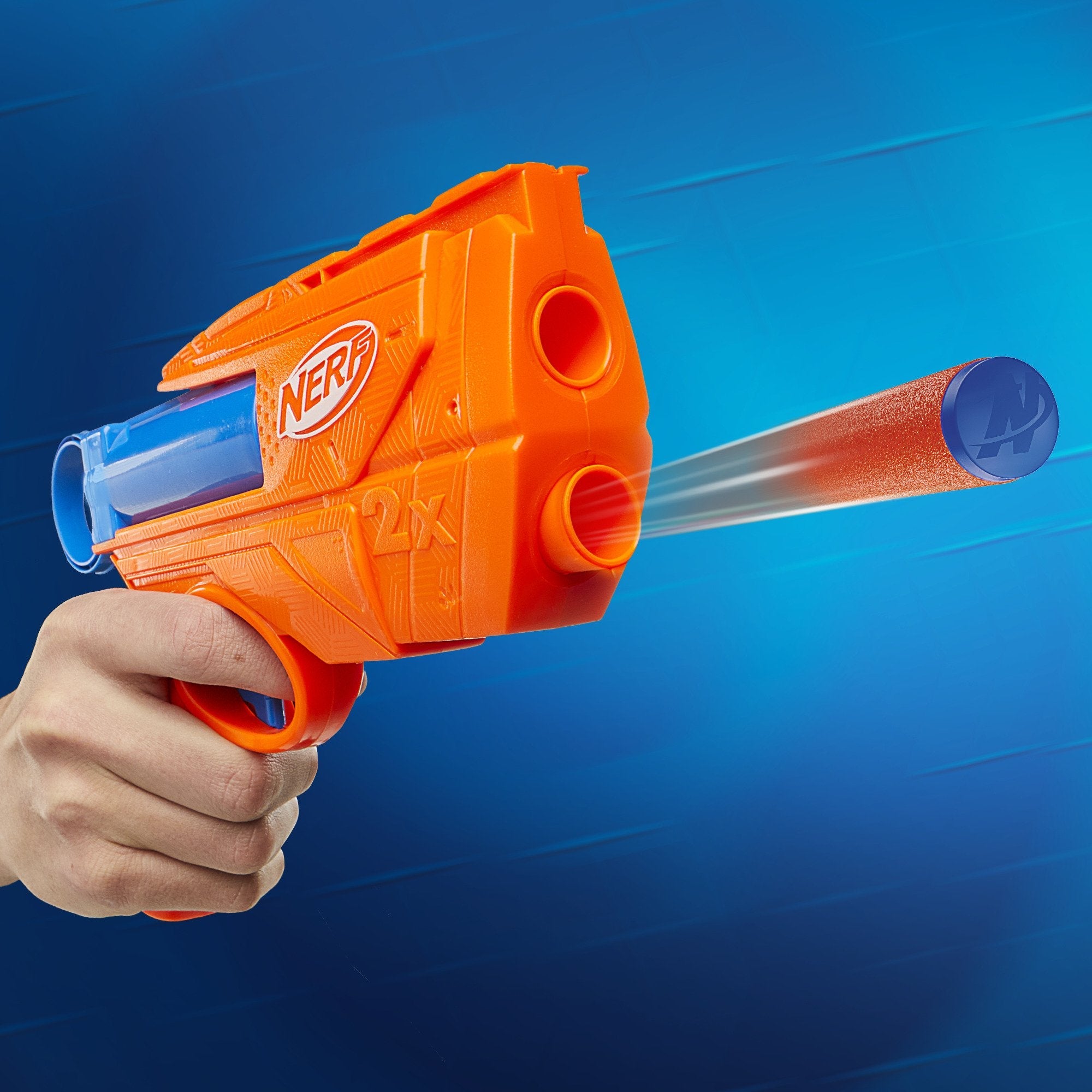 Nerf Nerf N Series Ward, Lanzador De Dardos Azul/Naranja G0132eu4