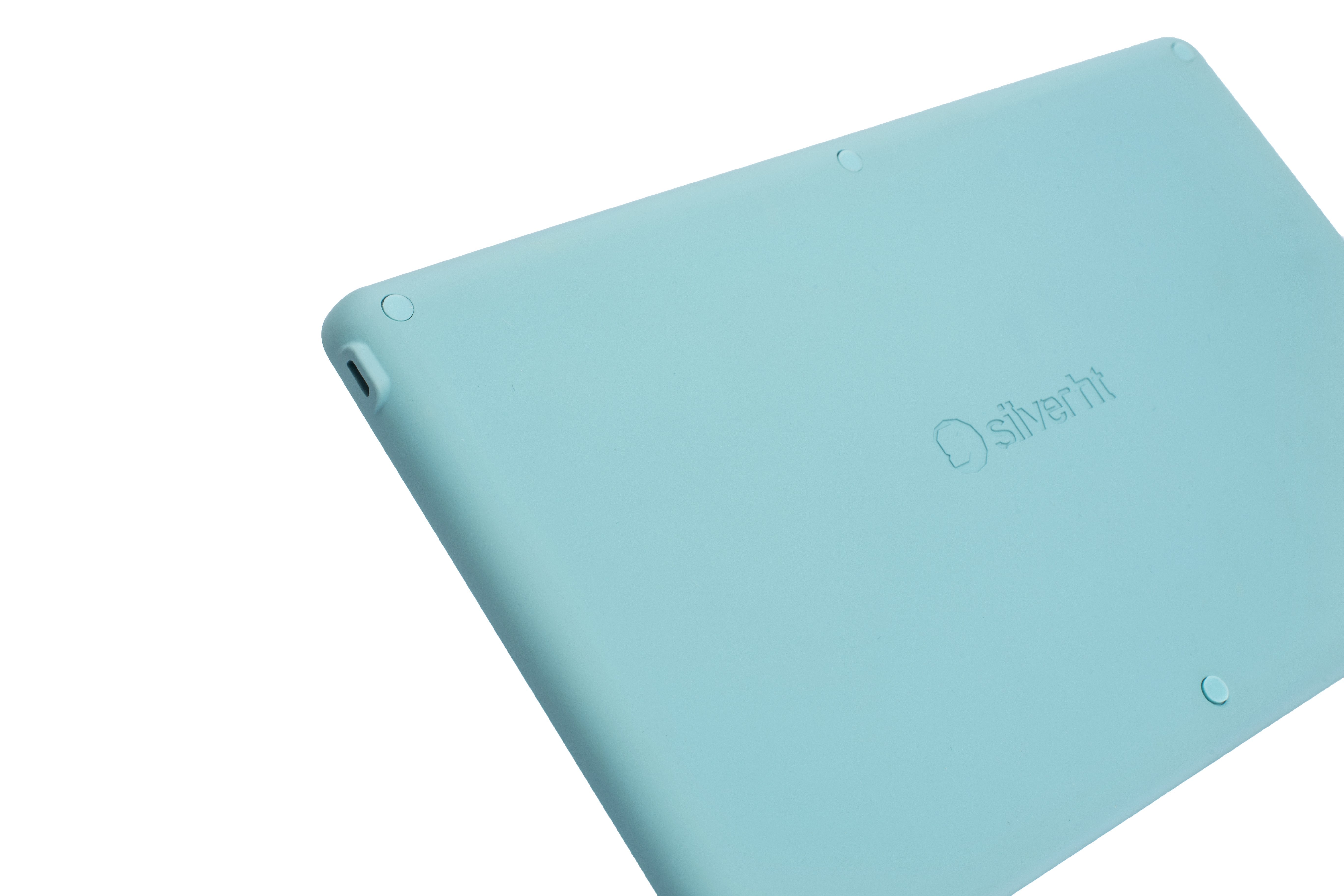 Teclado Silver Ht Inalambrico Bt V3.0 (Win And Ios Smarttv) Blanco Azul