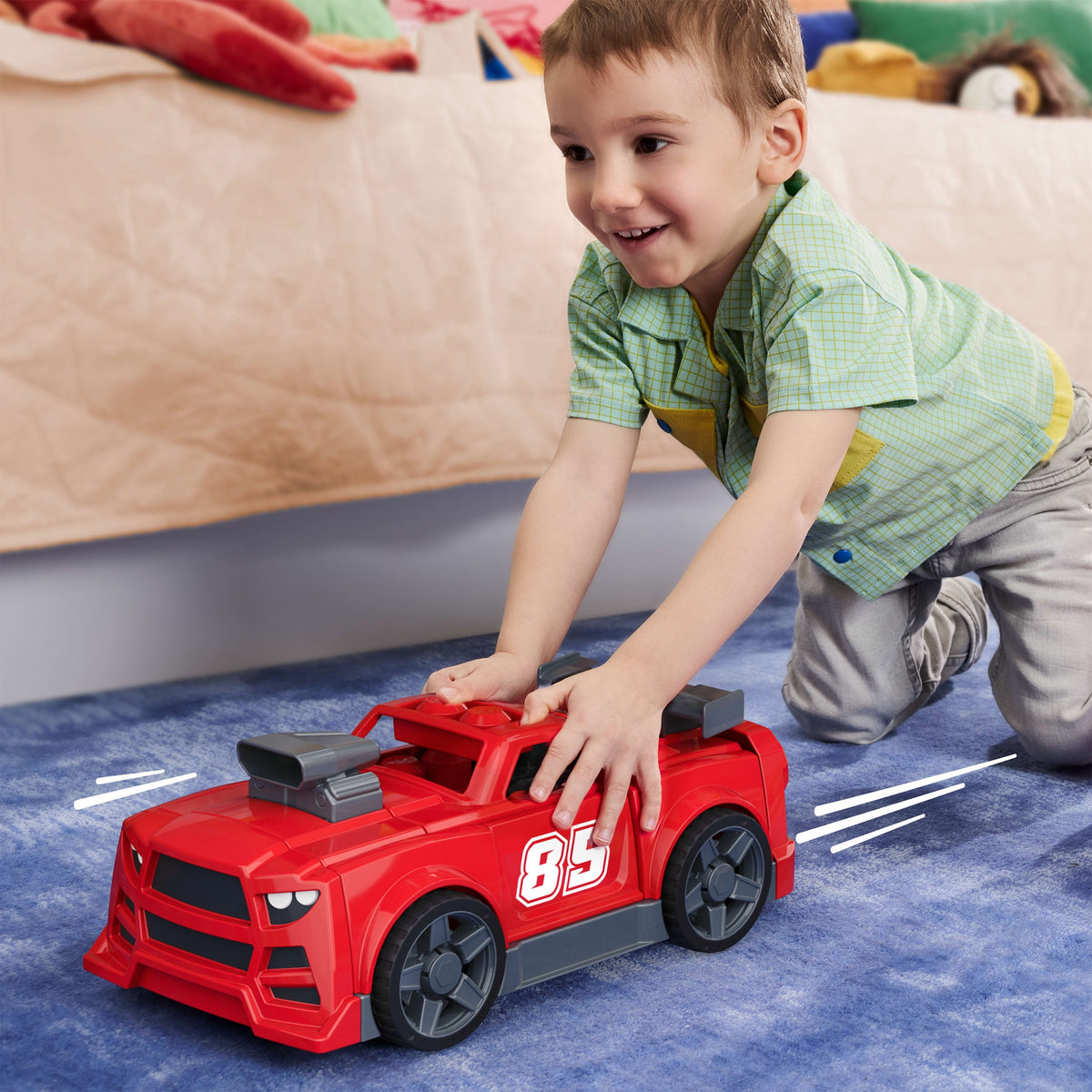 Coche De Carreras Bloques De Construccion Mega Bloks