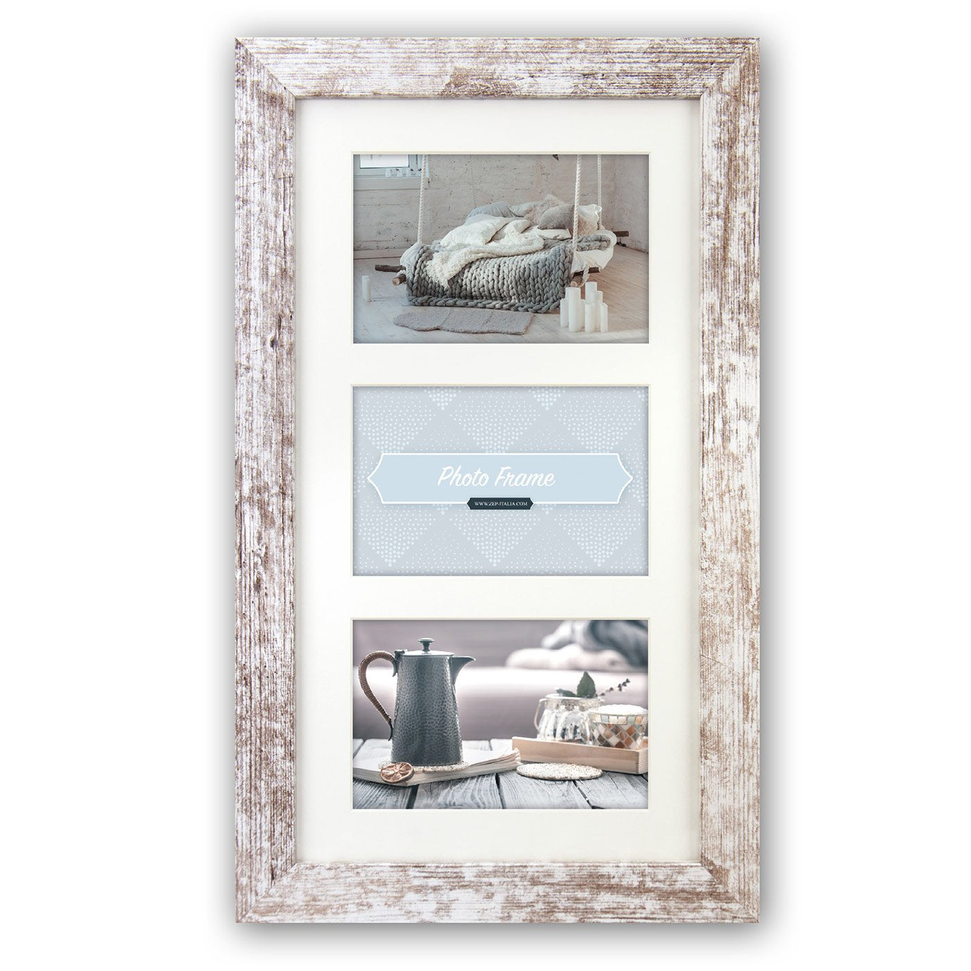 Zep Nelson 6 3x10x15 Marco De Madera 3q Blanco/Marron V23106