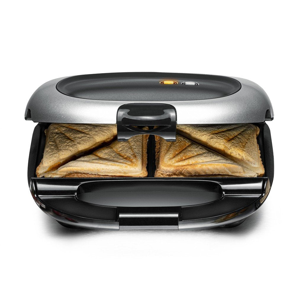 Sandwichera Rommelsbacher St 1000 1000 W Negro, Plata