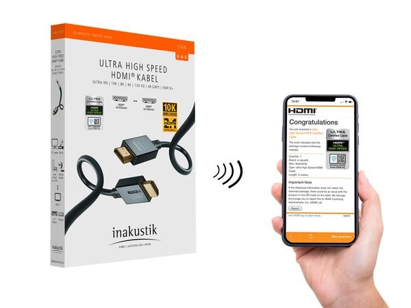 EAN 4001985254705 - Inakustik 00324610 cable HDMI 1 m HDMI tipo A (Estándar) Negro imagen 3