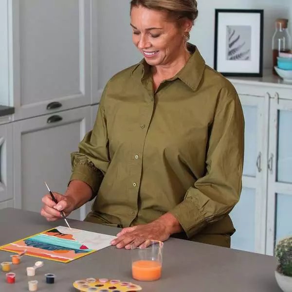 Ravensburger Creart - Sunset En La Playa, Pintura 23898