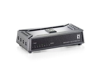 Level One Switch No Gestion 8 Puertos 10/100 Mini No Rack Base Magnetica