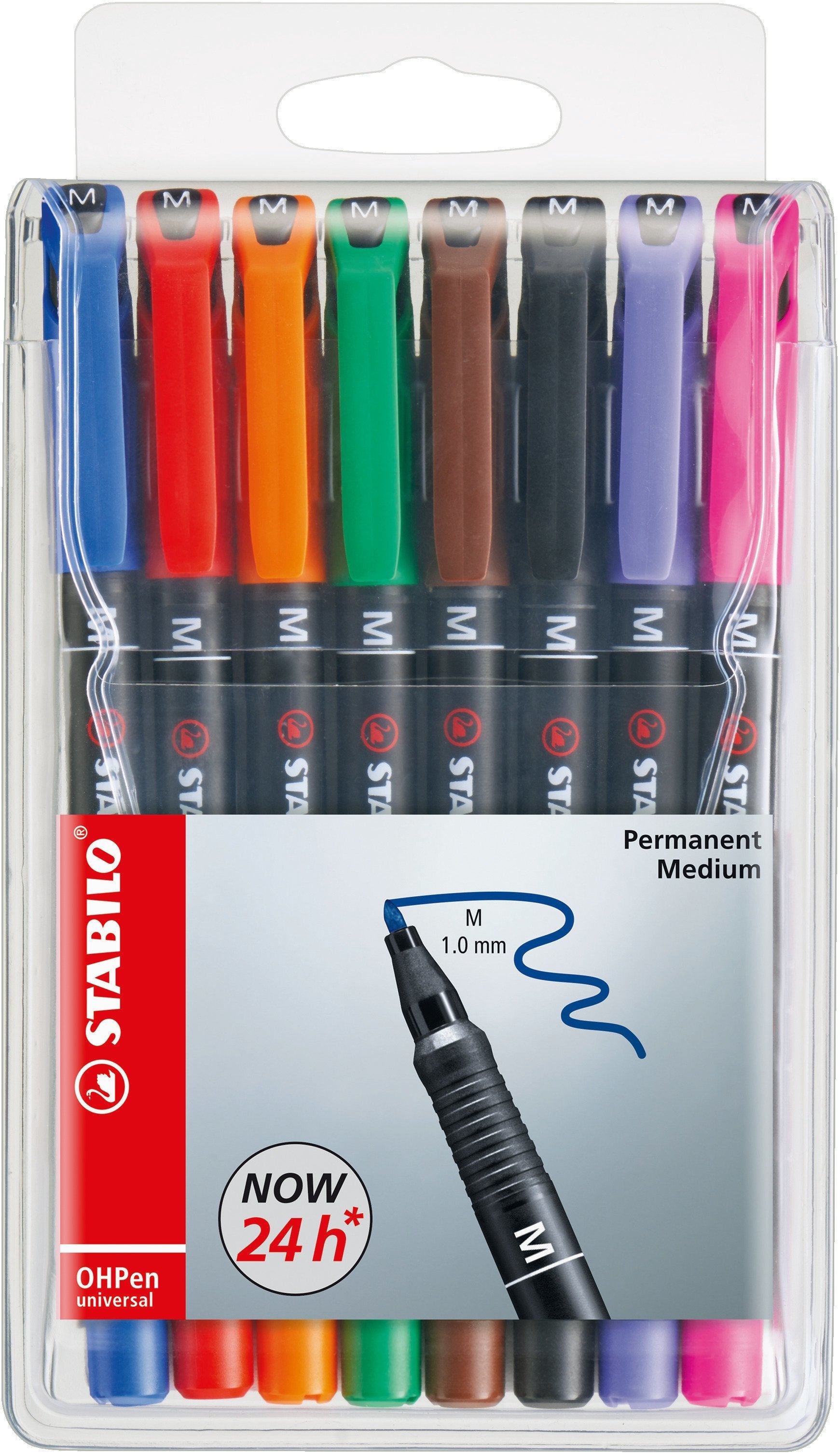 Stabilo Ohpen Pack De 8 Rotuladores Permanentes Trazo De 0.4mm Colores Surtidos