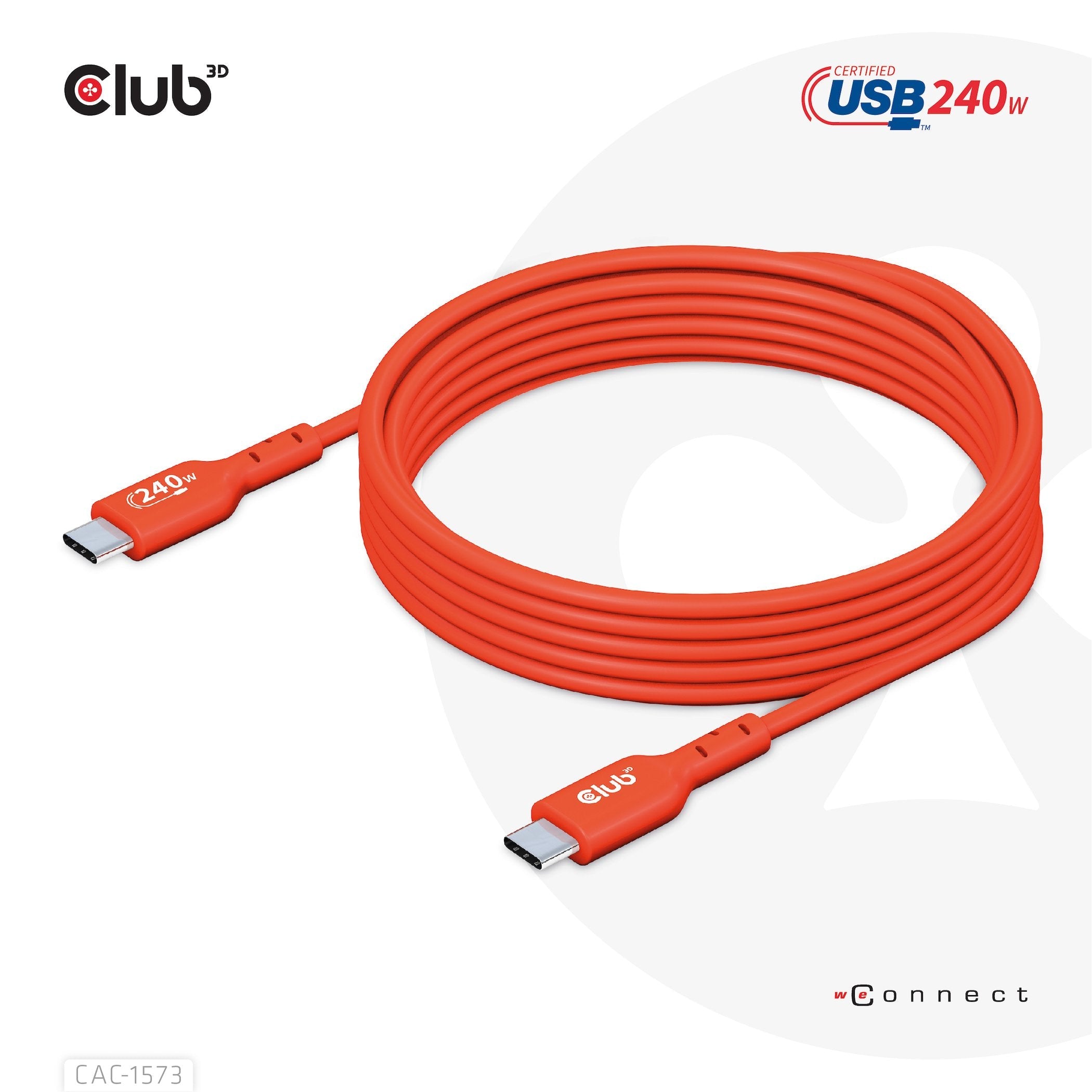 Club3d Cable Usb Tipo C Pd 240w / 480mb 2m M/M Retail