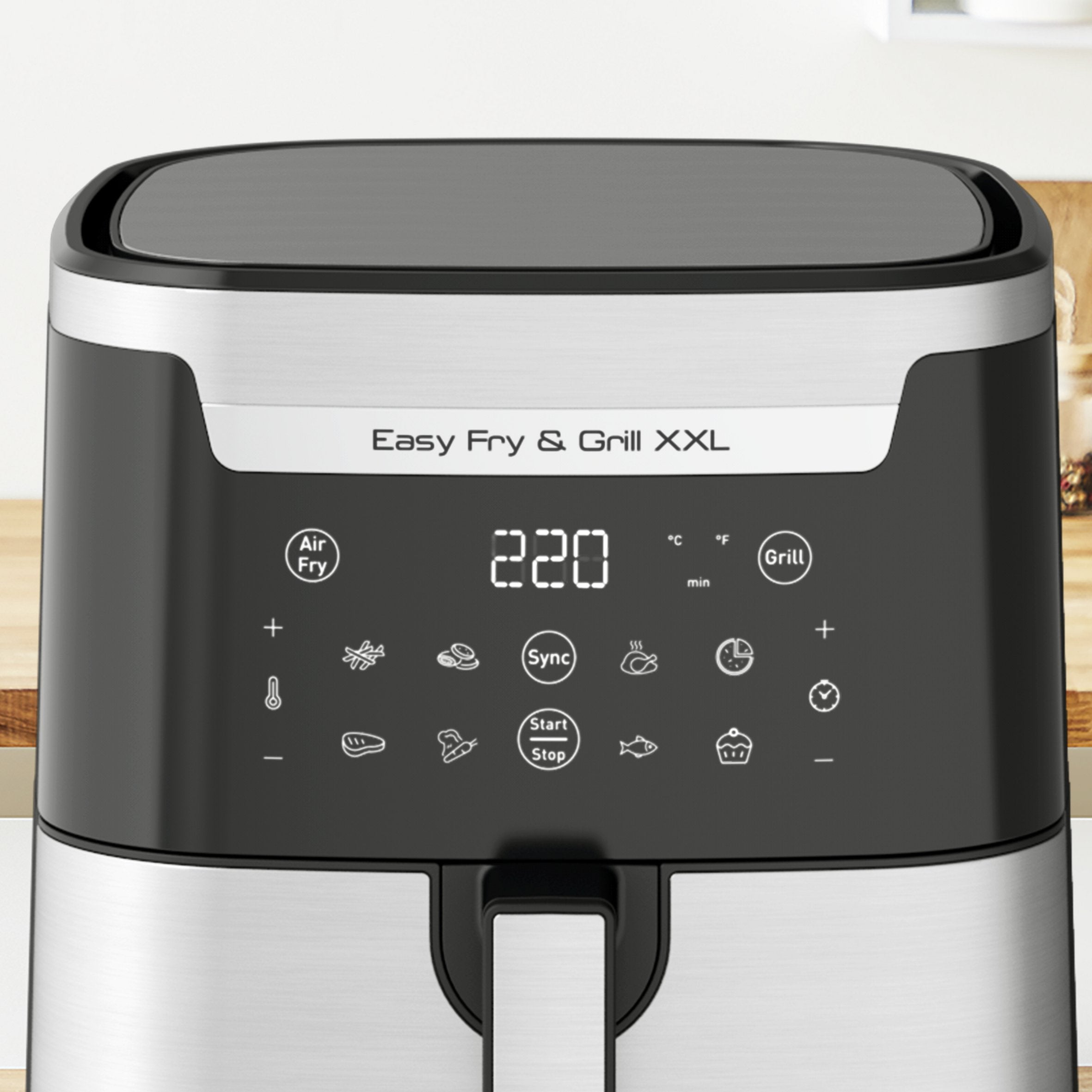 EAN 3045387248253 - Tefal Easy Fry & Grill EY801D 6,5 L Independiente 1650 W Freidora de aire caliente Acero inoxidable imagen 9