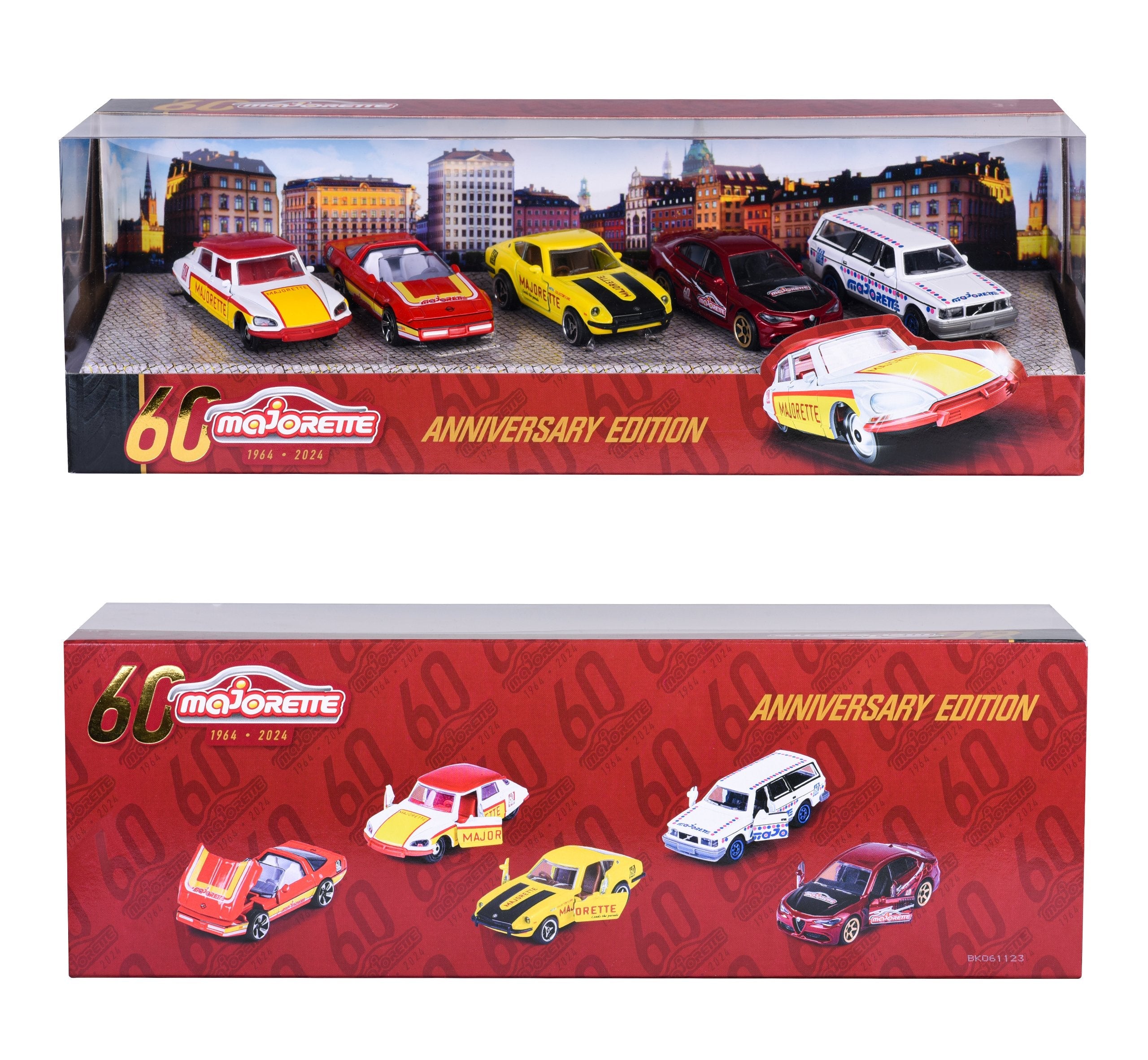 Majorette Anniversary Edition - Set De Regalo Con 5 Modelos De Coches Y Vehículo De Juguete