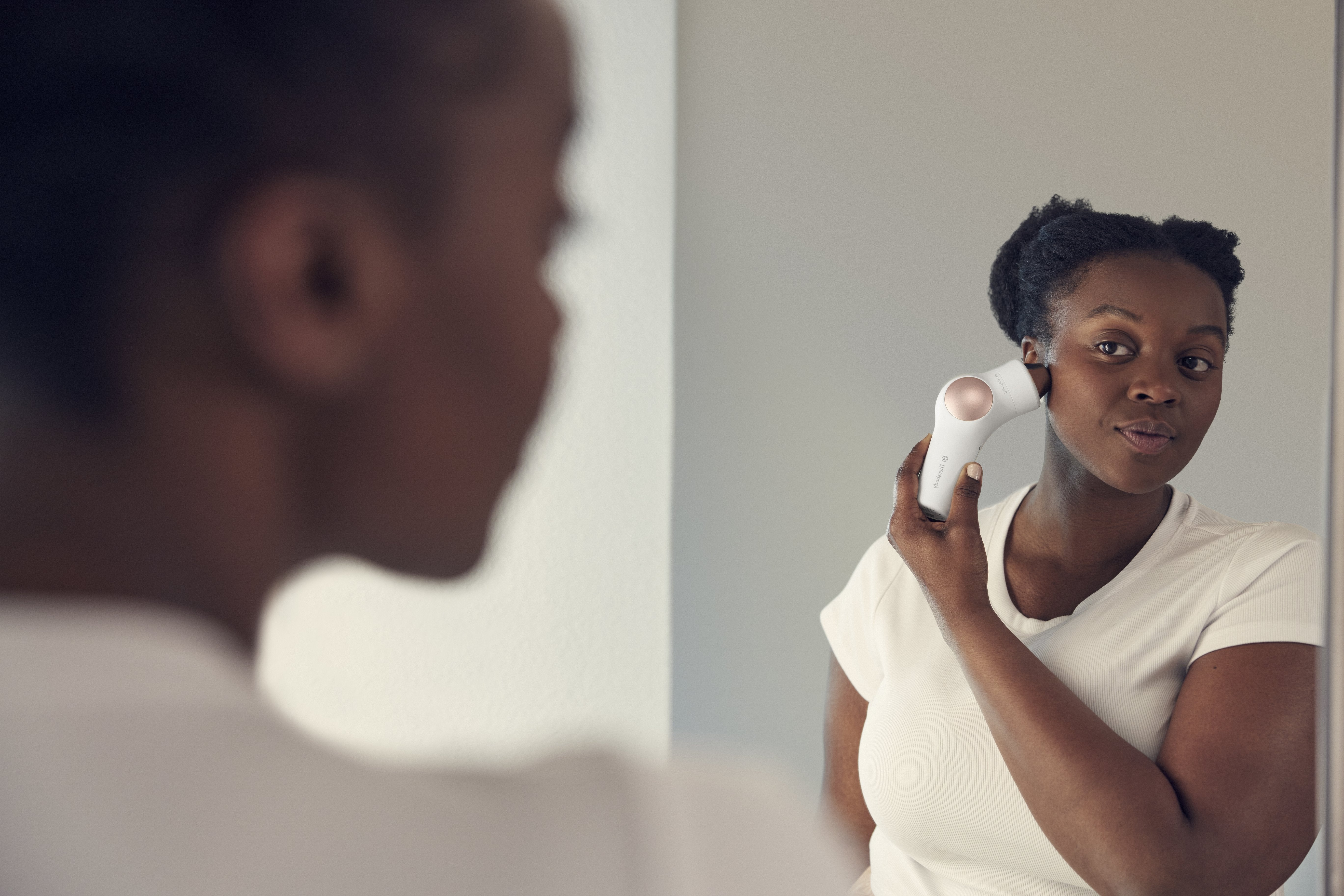 Masajeador Cara Therabody Fg Theraface Hot & Cold Rings - White Blanco