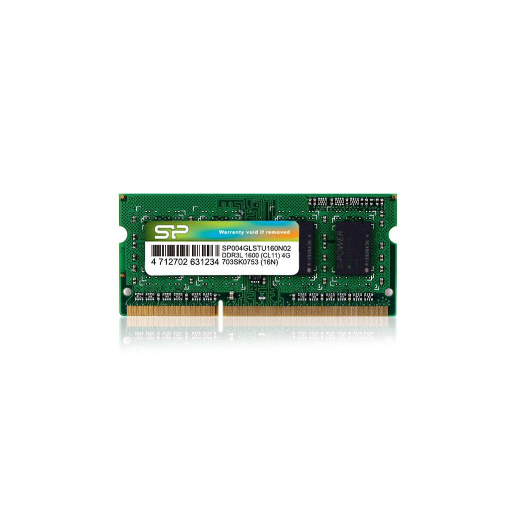 EAN 4712702631234 - Silicon Power SP004GLSTU160N02 módulo de memoria 4 GB 1 x 4 GB DDR3L 204-pin SO-DIMM imagen 1