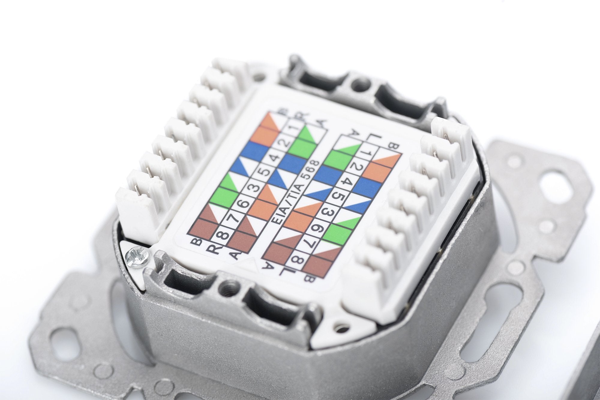 EAN 4016032320197 - Digitus DN-9007-1 toma de corriente 2 x RJ-45 Blanco imagen 5