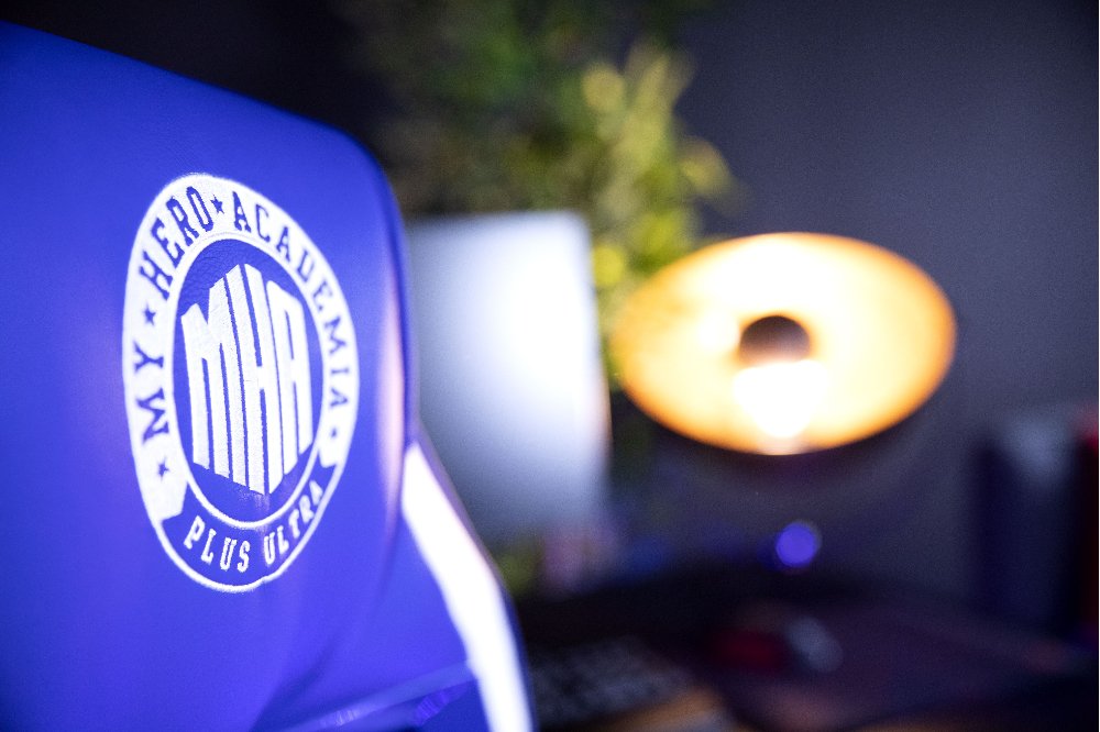 Silla Gamer Konix Mha Gran Comodidad Y Ergonomia Inclinacion Hasta 15º Color Azul Y Blanco Kon Chair Mha