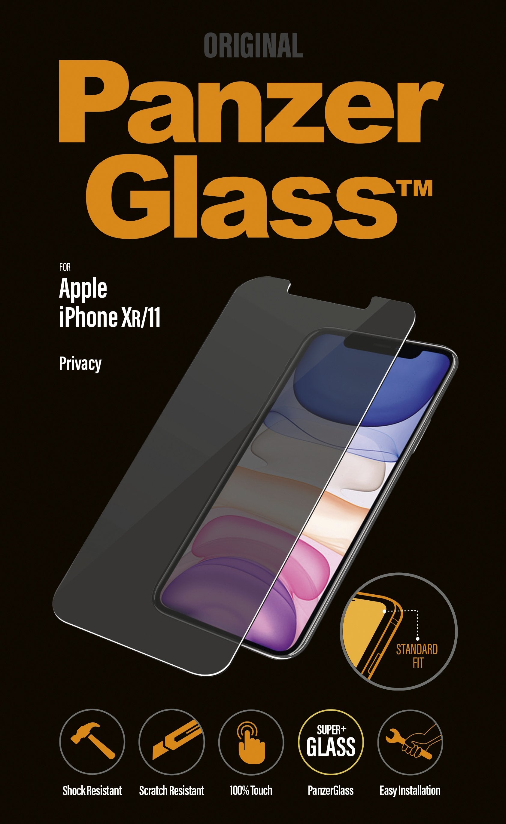 EAN 5711724126628 - PanzerGlass ® Privacy Screen Protector iPhone 11 | XR | Standard Fit Protector de pantalla Apple 1 pieza( imagen 2