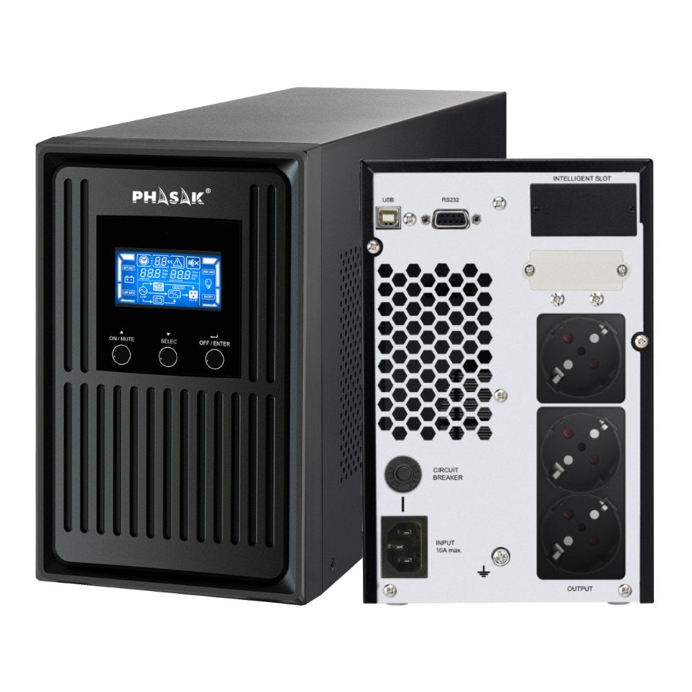 EAN 5605922004843 - Phasak PH 8010 sistema de alimentación ininterrumpida (UPS) Doble conversión (en línea) 1,06 kVA 900 W 3 imagen 1