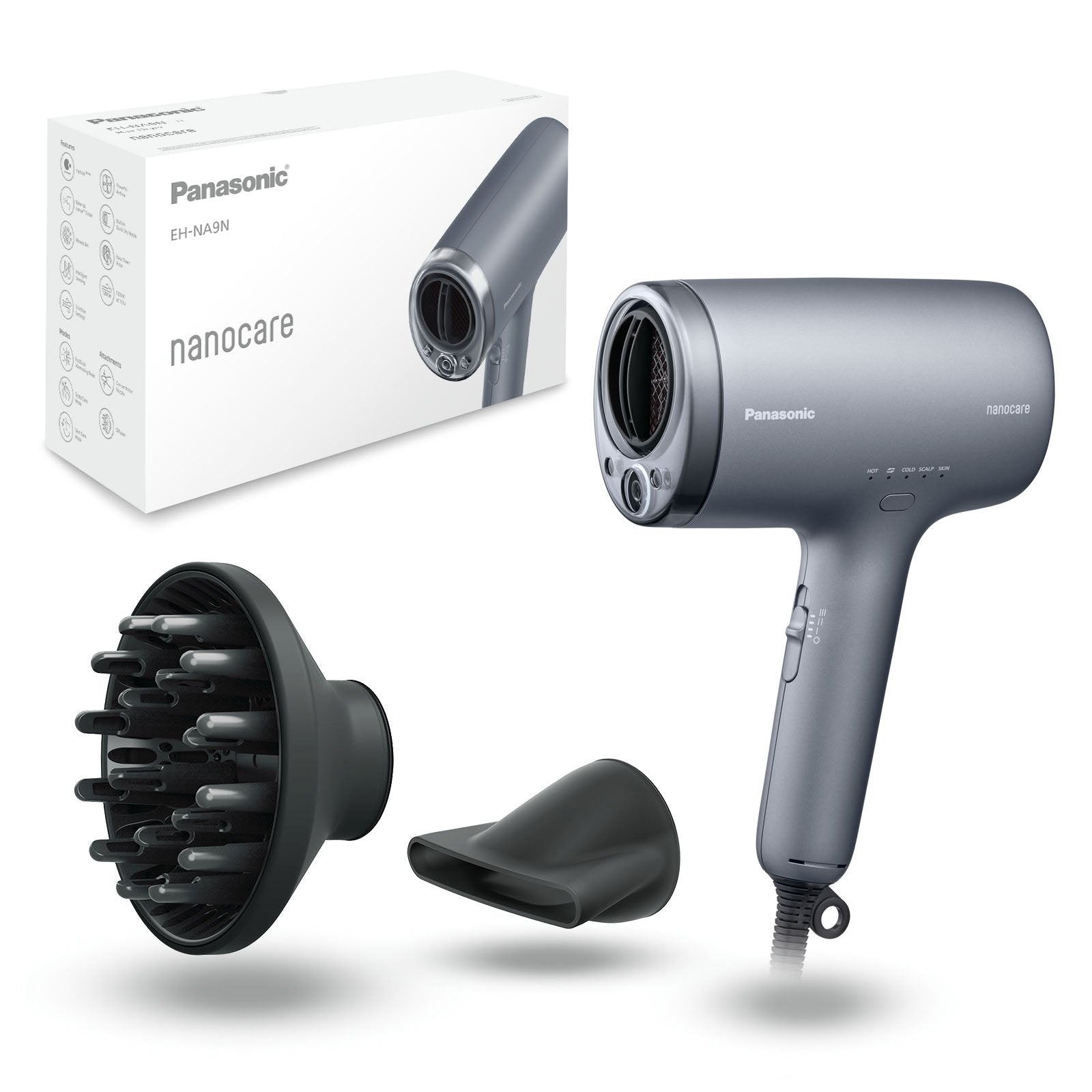 EAN 5025232966240 - Panasonic EH-NA9N secador 1600 W Gris Oscuro imagen 1
