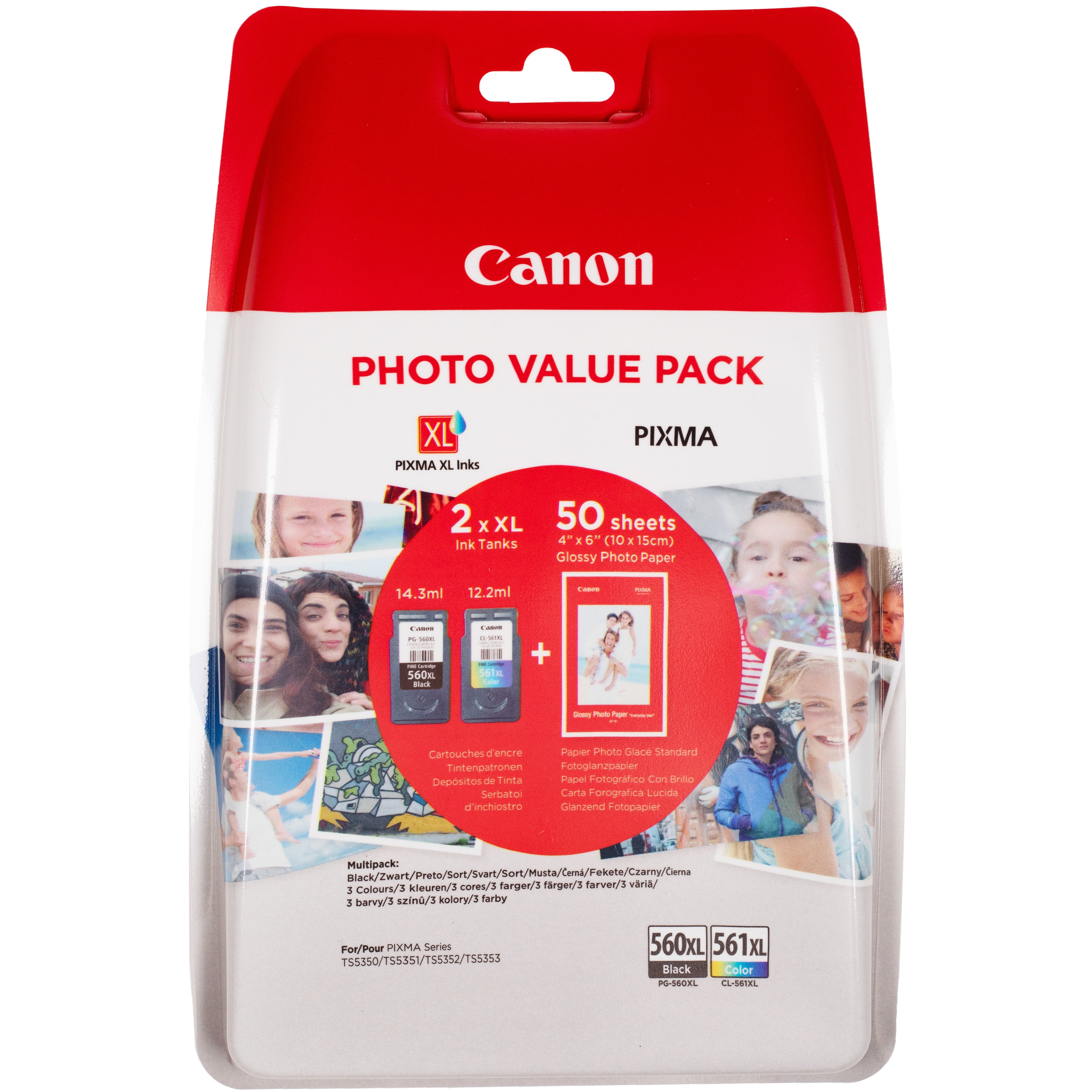 EAN 8714574662879 - Canon 3712C004 cartucho de tinta 2 pieza(s) Original Alto rendimiento (XL) Negro, Cian, Magenta, Amarillo imagen 1