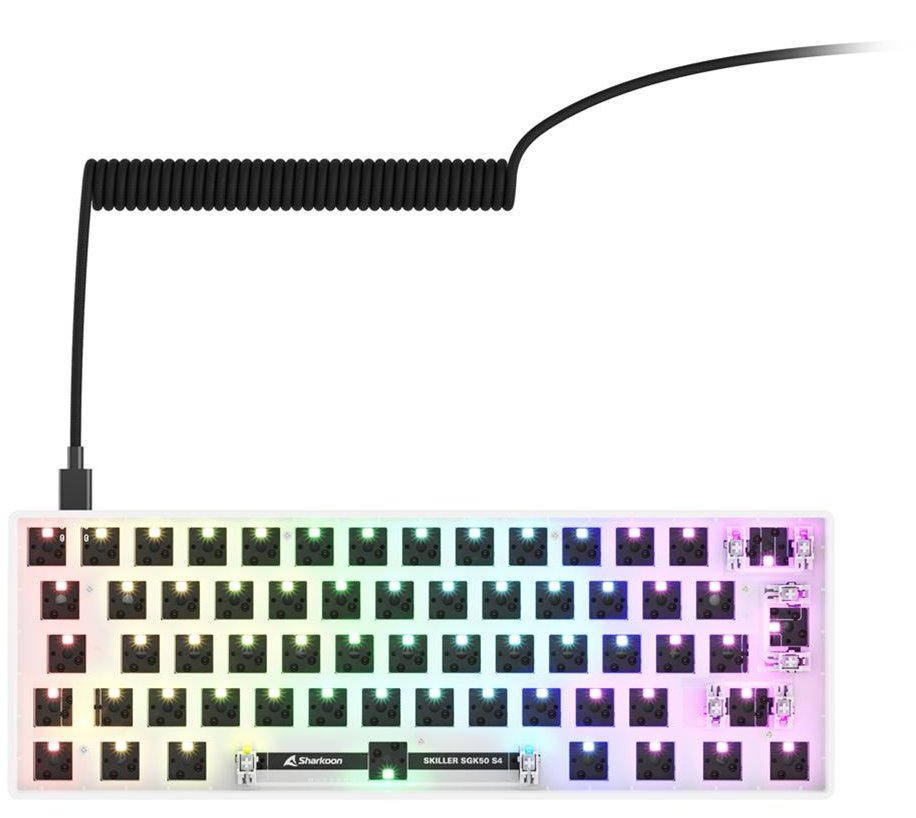 EAN 4044951041862 - Sharkoon SKILLER SGK50 S4 teclado Hogar USB QWERTY Alemán Blanco imagen 3