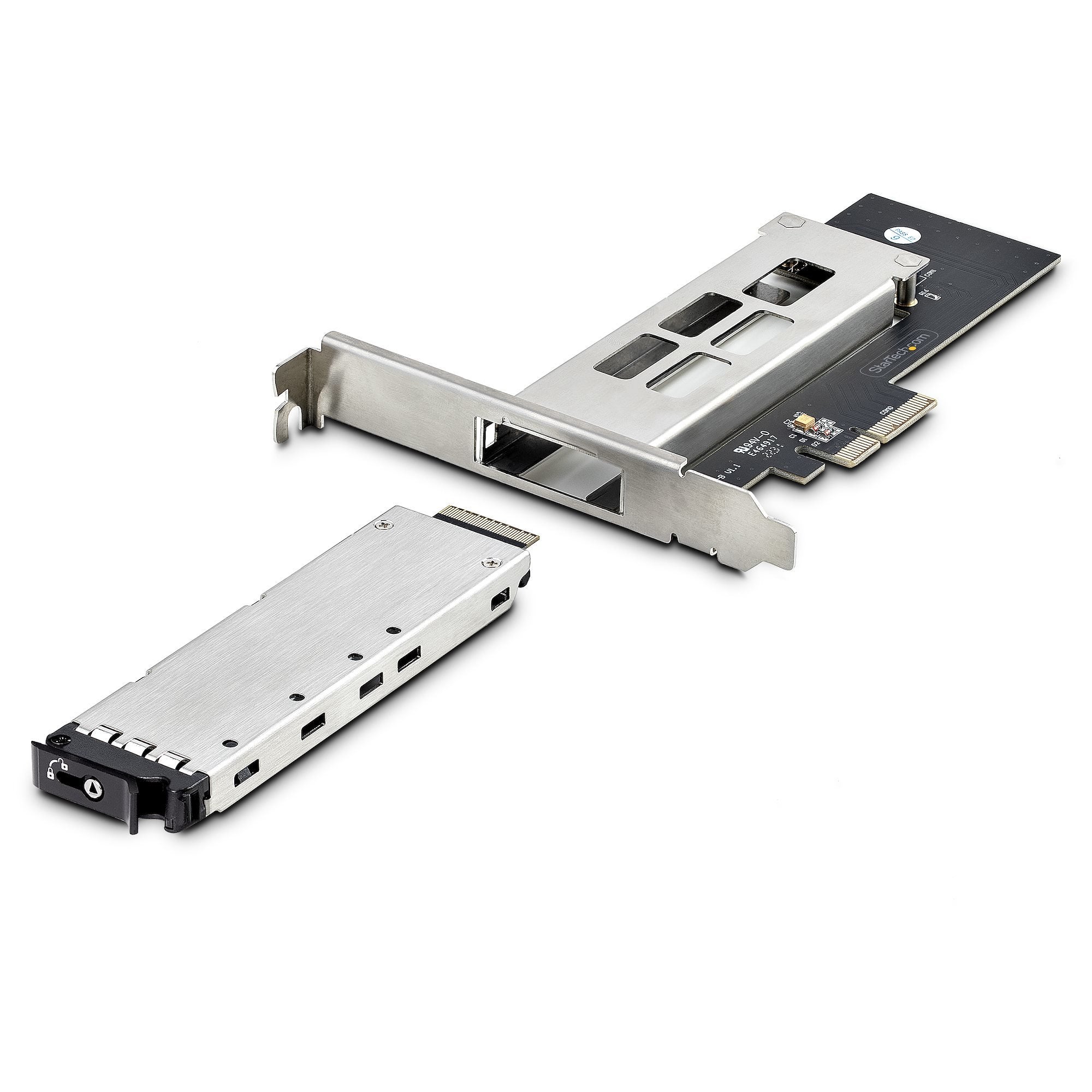 Startech Tarjeta Pcie X4 A Ssd Nvme M.2 - Rack Móvil Backplane Con Bandeja Removible Hot Swap Intercambiable En Caliente Con Llave