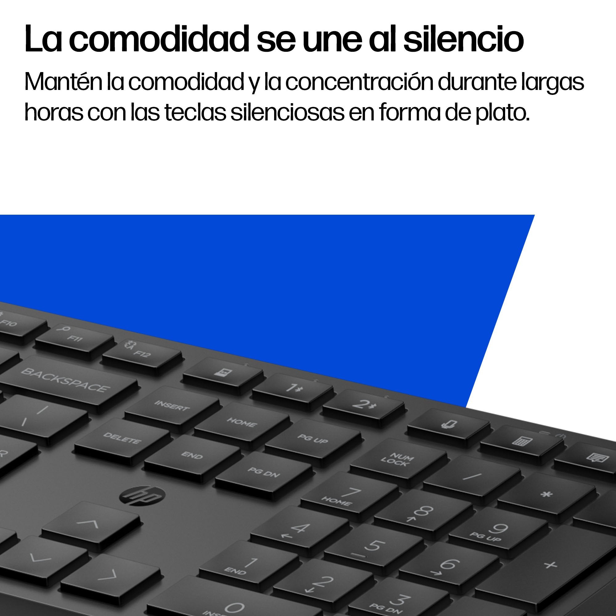 Hp 495k - Teclado - Dual-Modus, 3-Zonen-Distribución, Multi-Dispositivo, Flacher Tastenanschlag