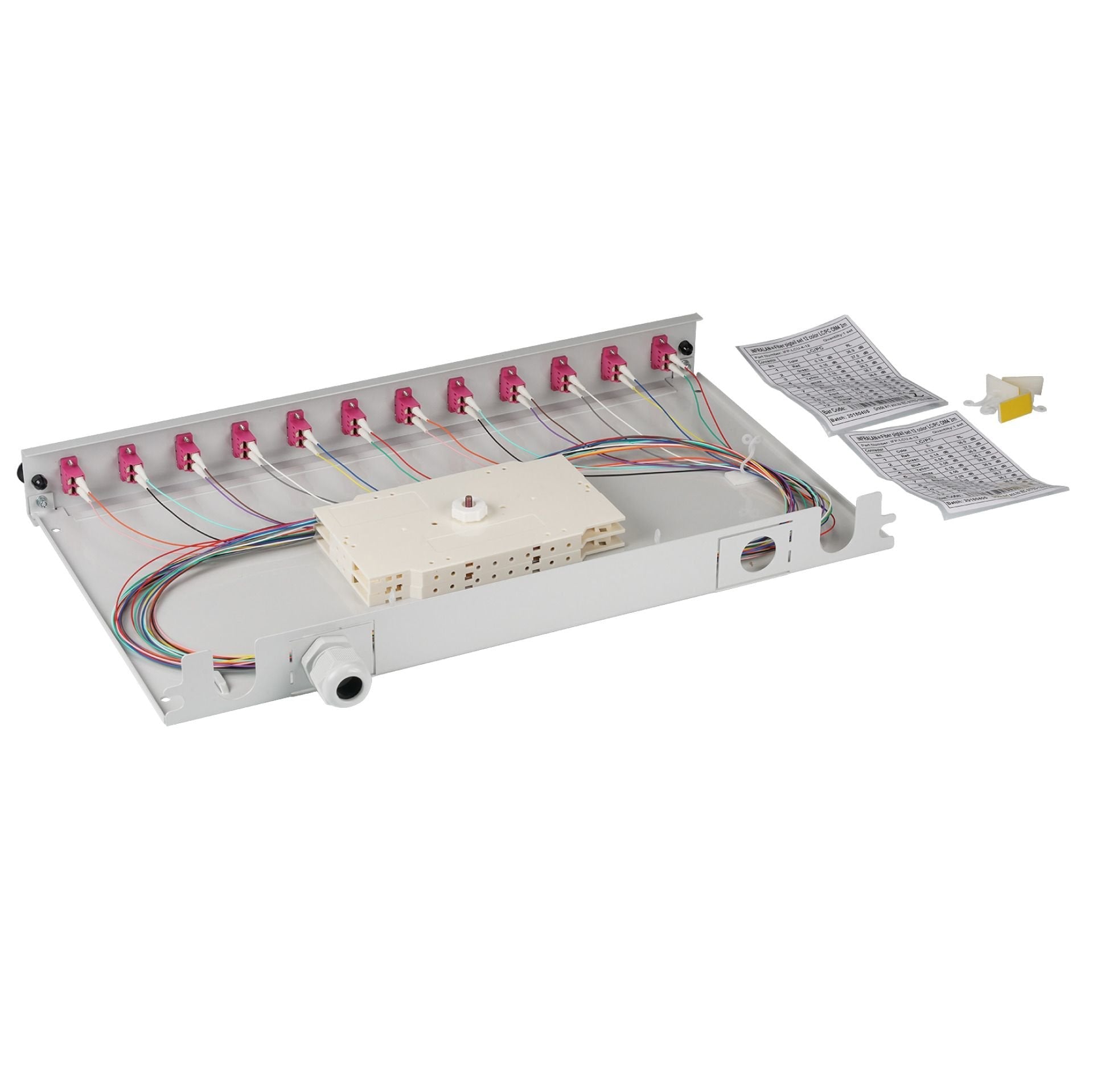 Efb Spleissbox Lc 50 125á Om4 Ausziehbar, 48pigtails Abgesetz