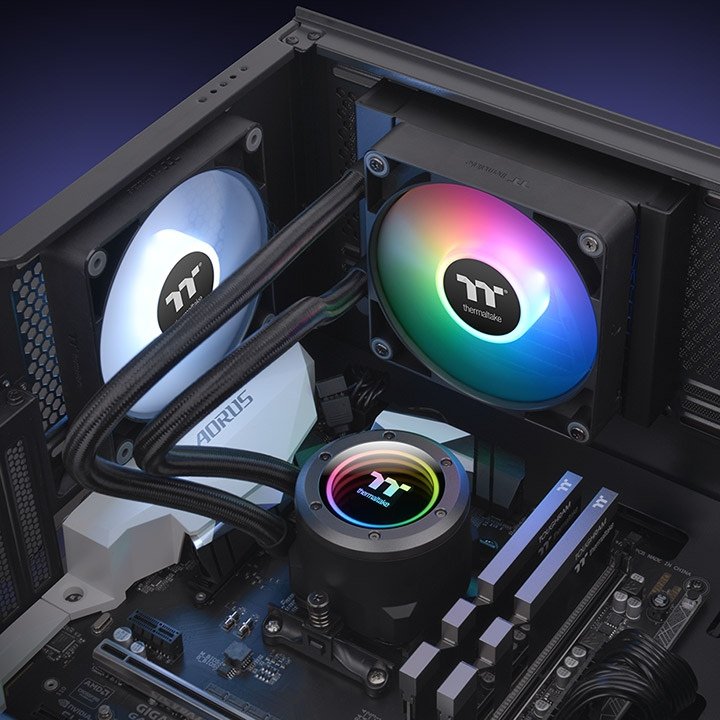 EAN 0841163087893 - Thermaltake TH120 Procesador Sistema de refrigeración líquida todo en uno 12 cm Negro 1 pieza(s) imagen 7