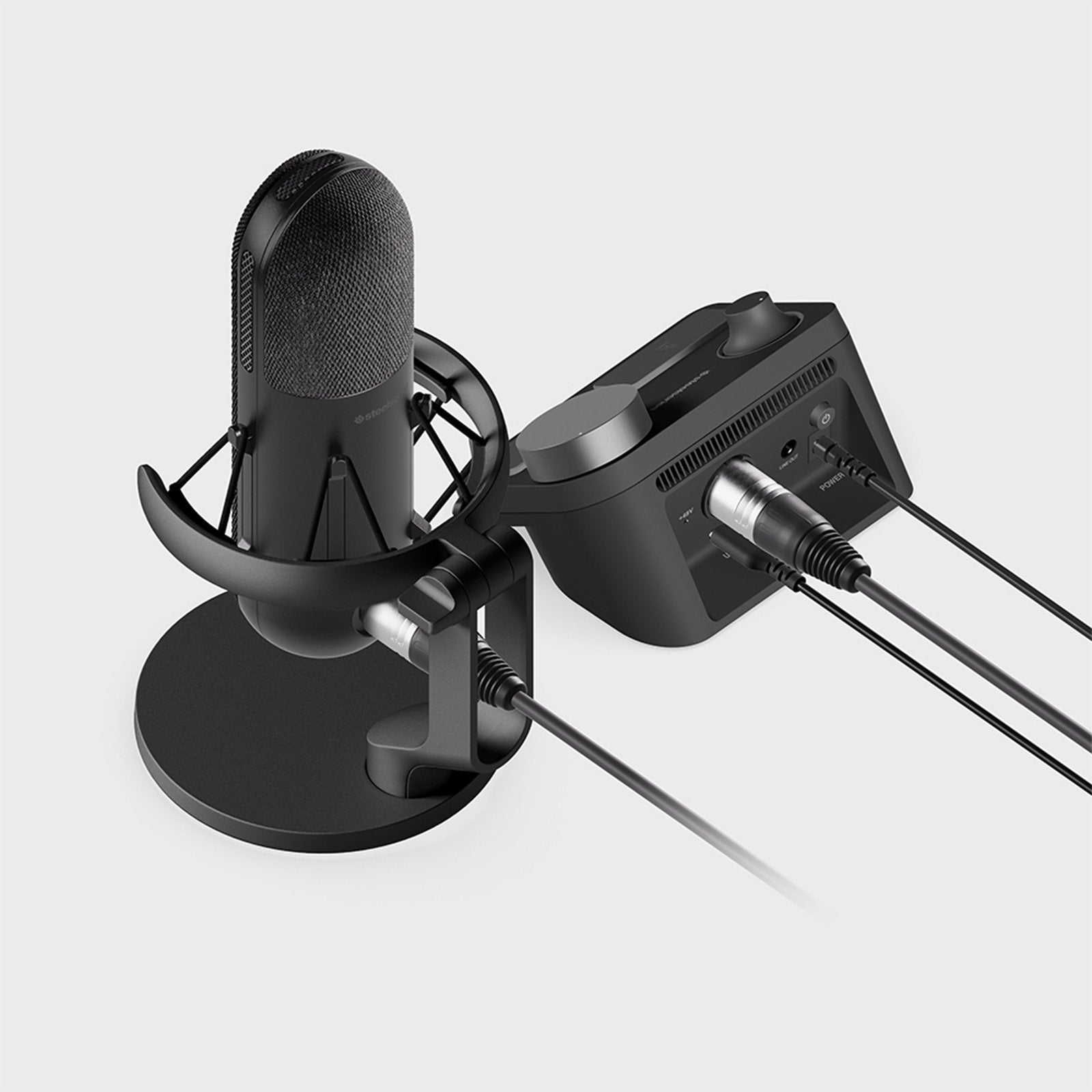 Micrófono Negro, Xlr, Usb-C, Jack 61597