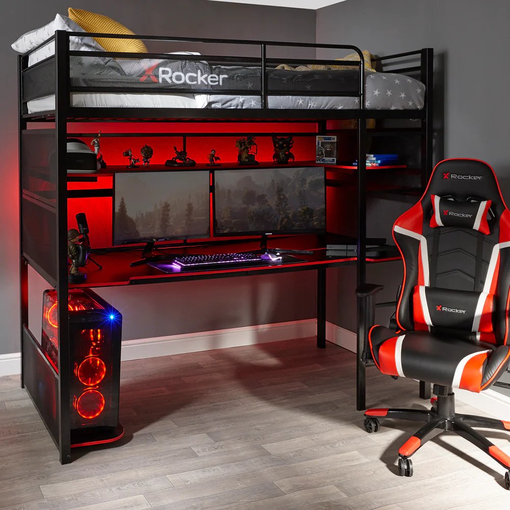 EAN 0094338711882 - X Rocker 7118801 cama Cama para jugar a videojuegos Individual estándar Rectangular imagen 5