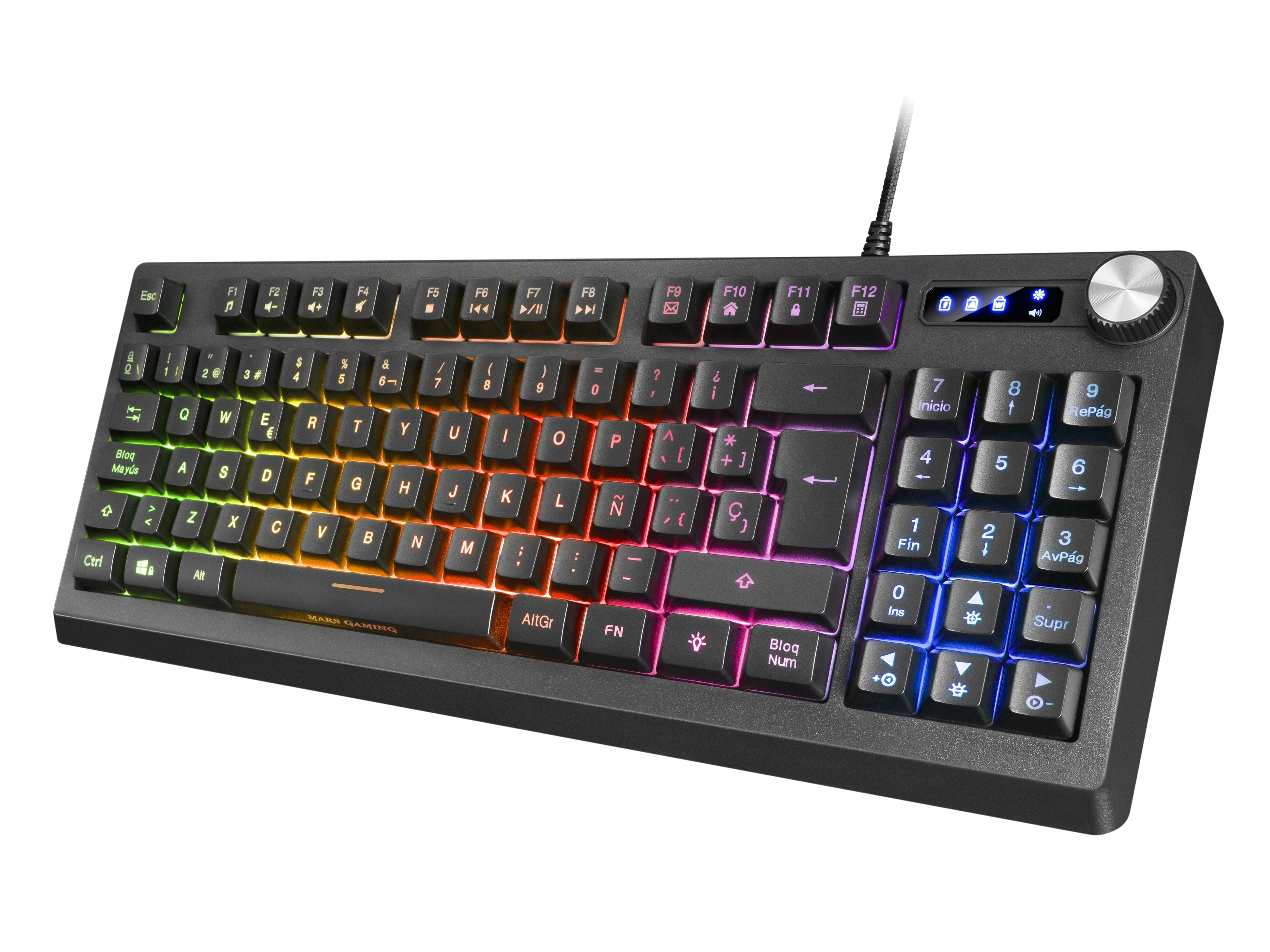 Teclado Gaming Semimecánico Mars Gaming Mkrevo