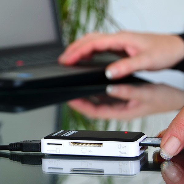 EAN 8595247901385 - Axagon CRE-X1 lector de tarjeta USB 2.0 Negro, Blanco imagen 10