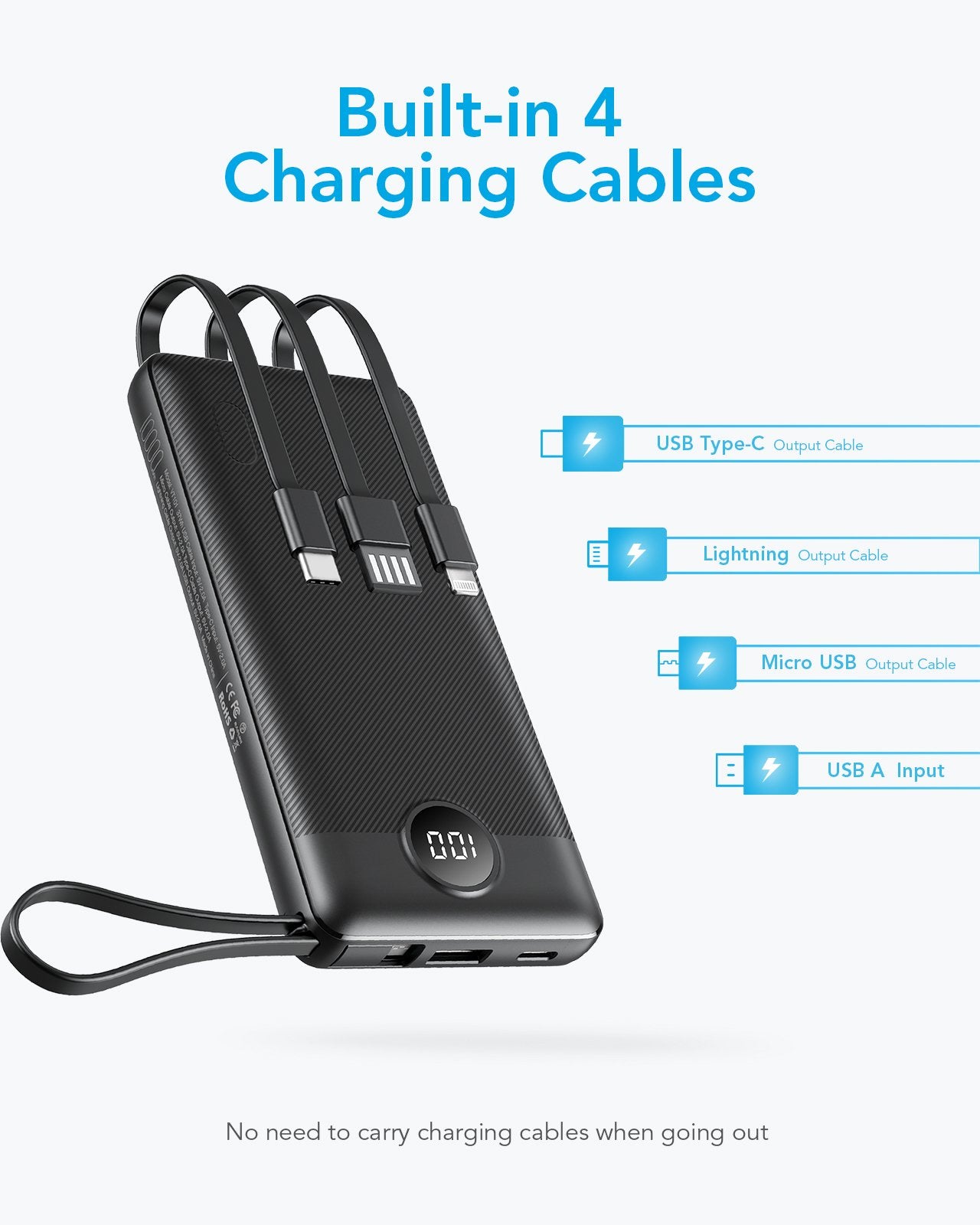 EAN 6970453554204 - VEGER C10 batería externa Polímero de litio Negro imagen 5